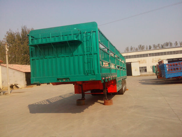 厂家订做13米高低板高栏 二手挂车以旧换新图