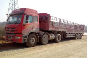 二手欧曼前四后八平板车_山东省济宁市梁山县