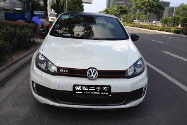 【宁波】2012年1月 大众 高尔夫gti 2.0t 白色 手自一体