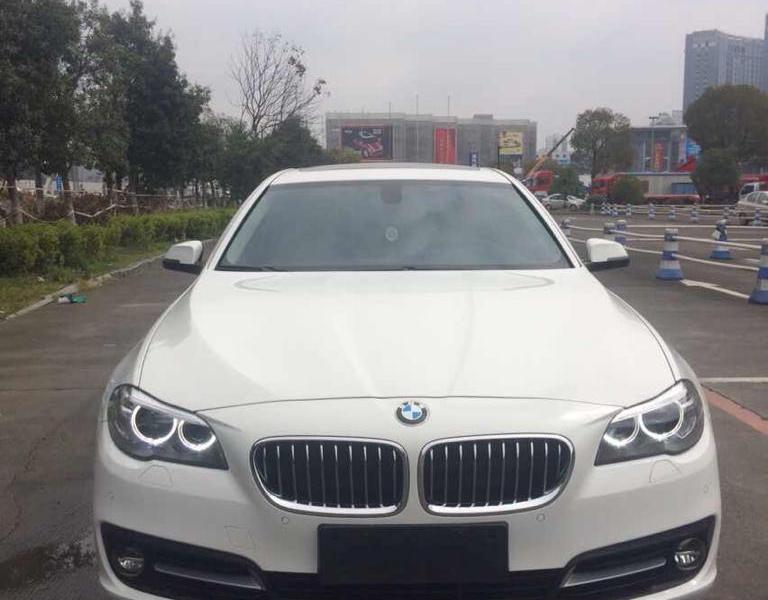 杭州2014年2月宝马宝马5系2014款530li30l领先型白色手自一体