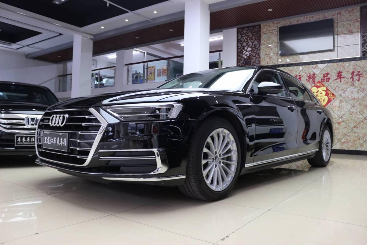 哈尔滨2019年5月奥迪奥迪a82018款a8l55tfsiquattro投放版尊享型黑色