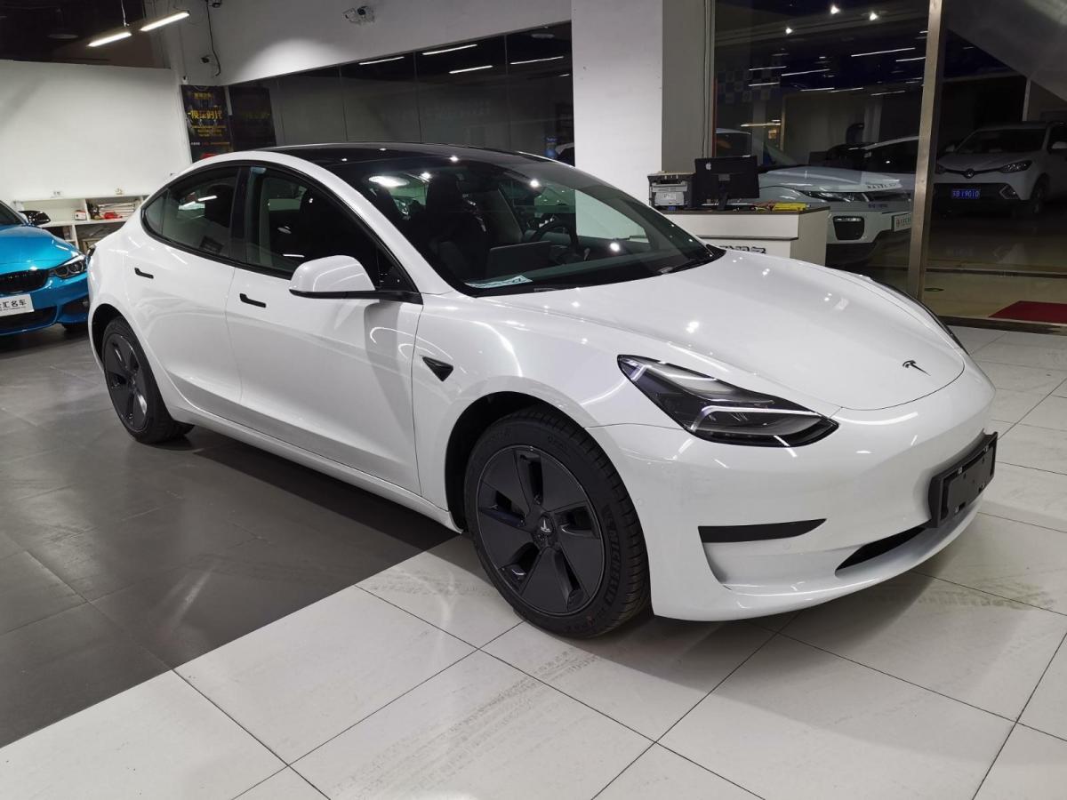 无锡2022年1月特斯拉model32022款后驱版白色自动档