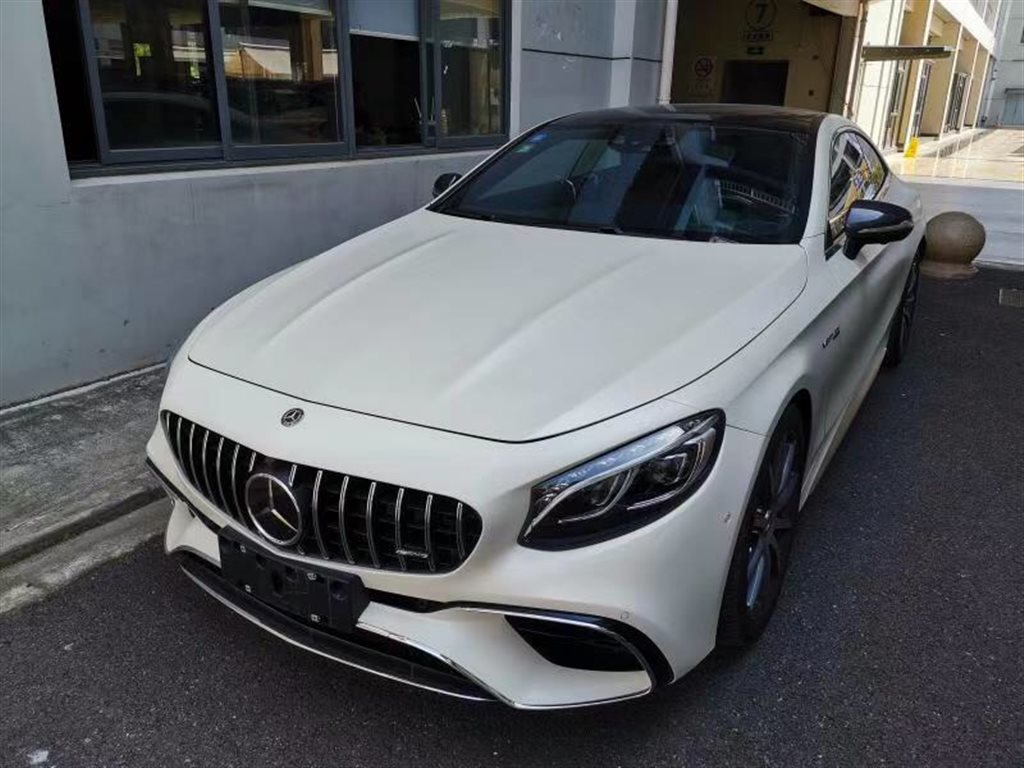 上海2017年01月奔驰奔驰s级amg2015款amgs634maticcoupe白色手动挡