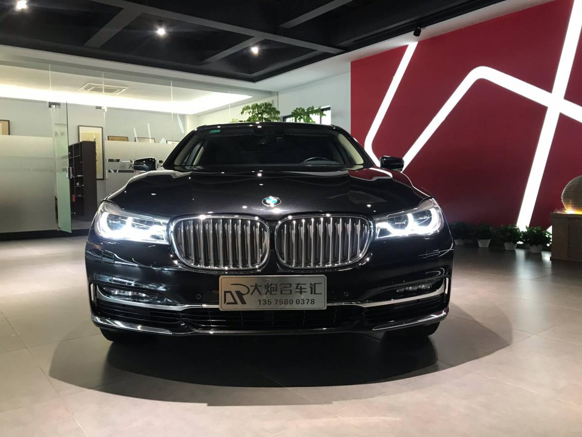 台州2017年2月宝马宝马7系2016款740li领先型黑色自动档