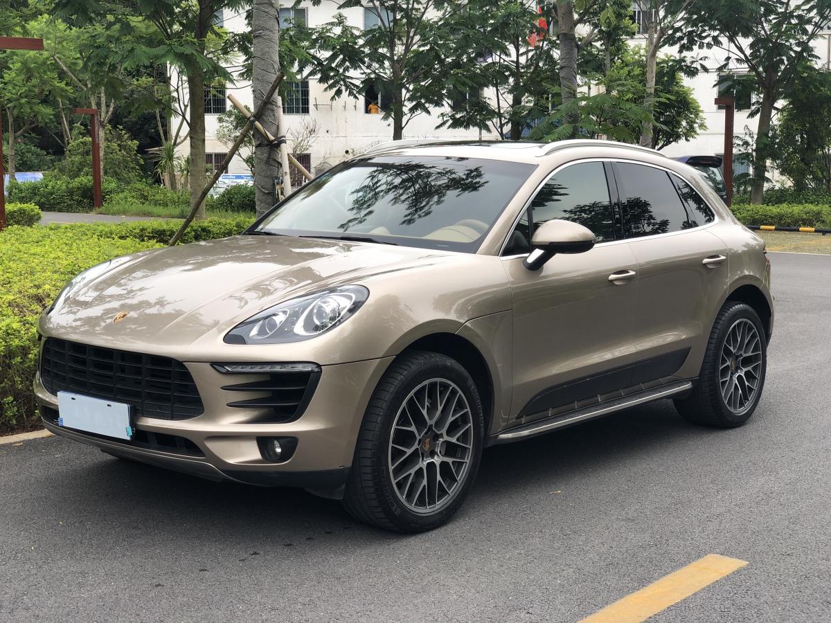 南宁2015年6月保时捷macan2014款macans30t香槟色自动档