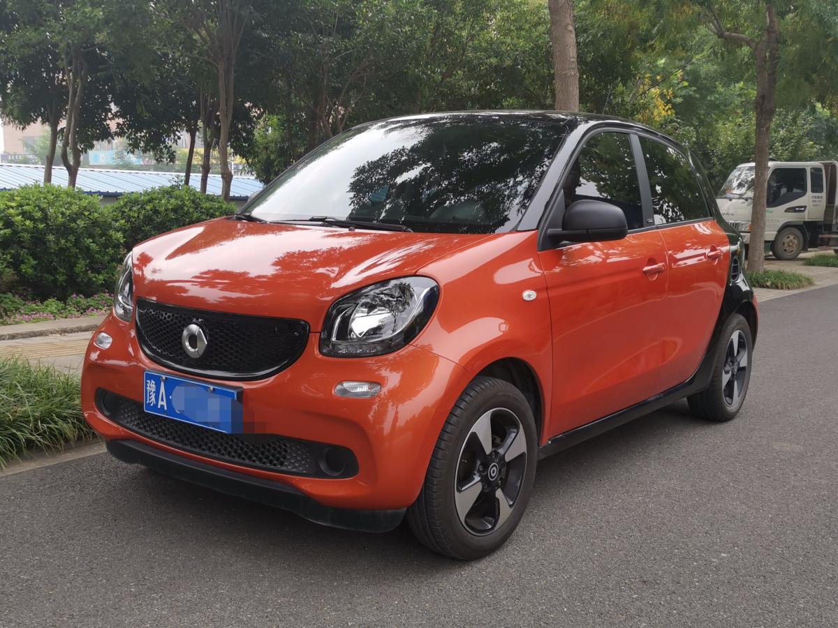 郑州2018年10月smartforfour2018款10l52千瓦激情版橙色自动档