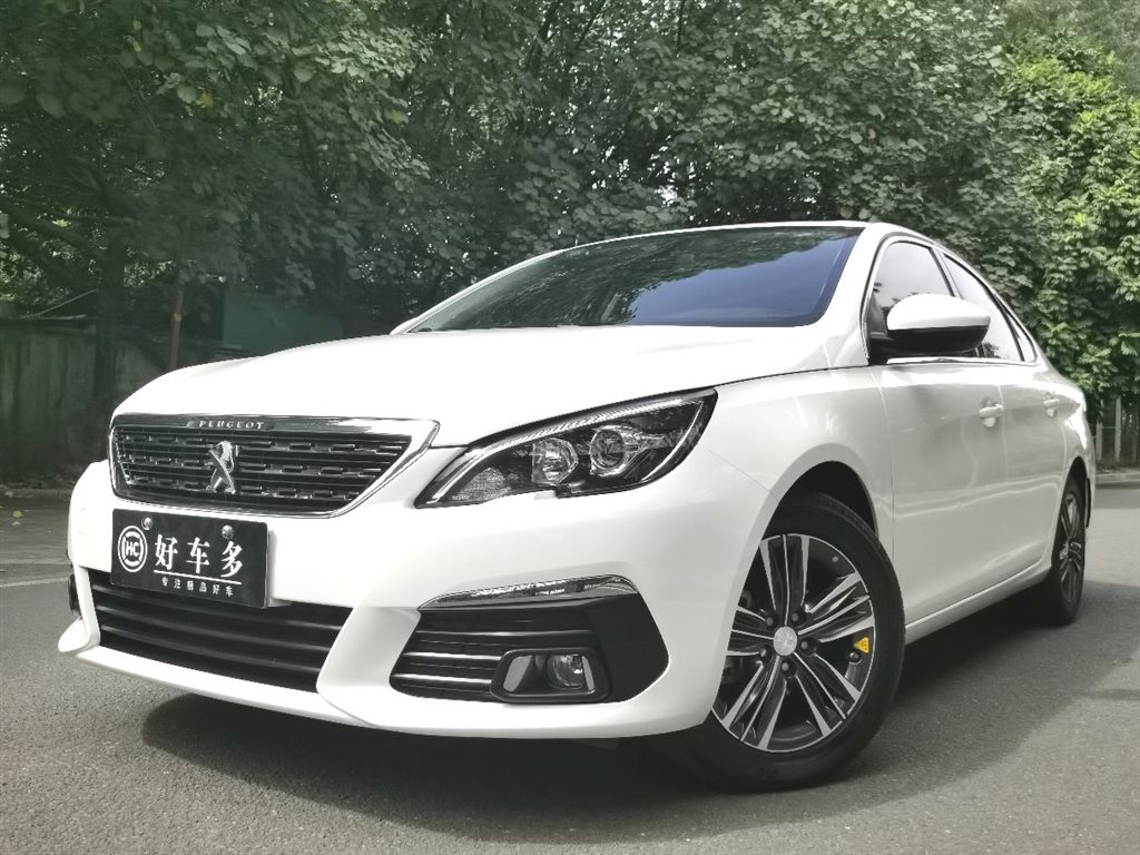 东莞2017年12月标致3082018款16l自动豪华版白色手动挡