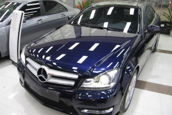 长沙未上牌奔驰奔驰c级c180轿跑蓝色手自一体