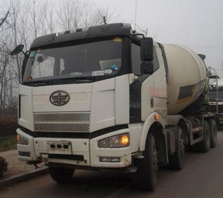 解放j6.北奔重卡前四后八16方混凝土搅拌车 黑色 自动档