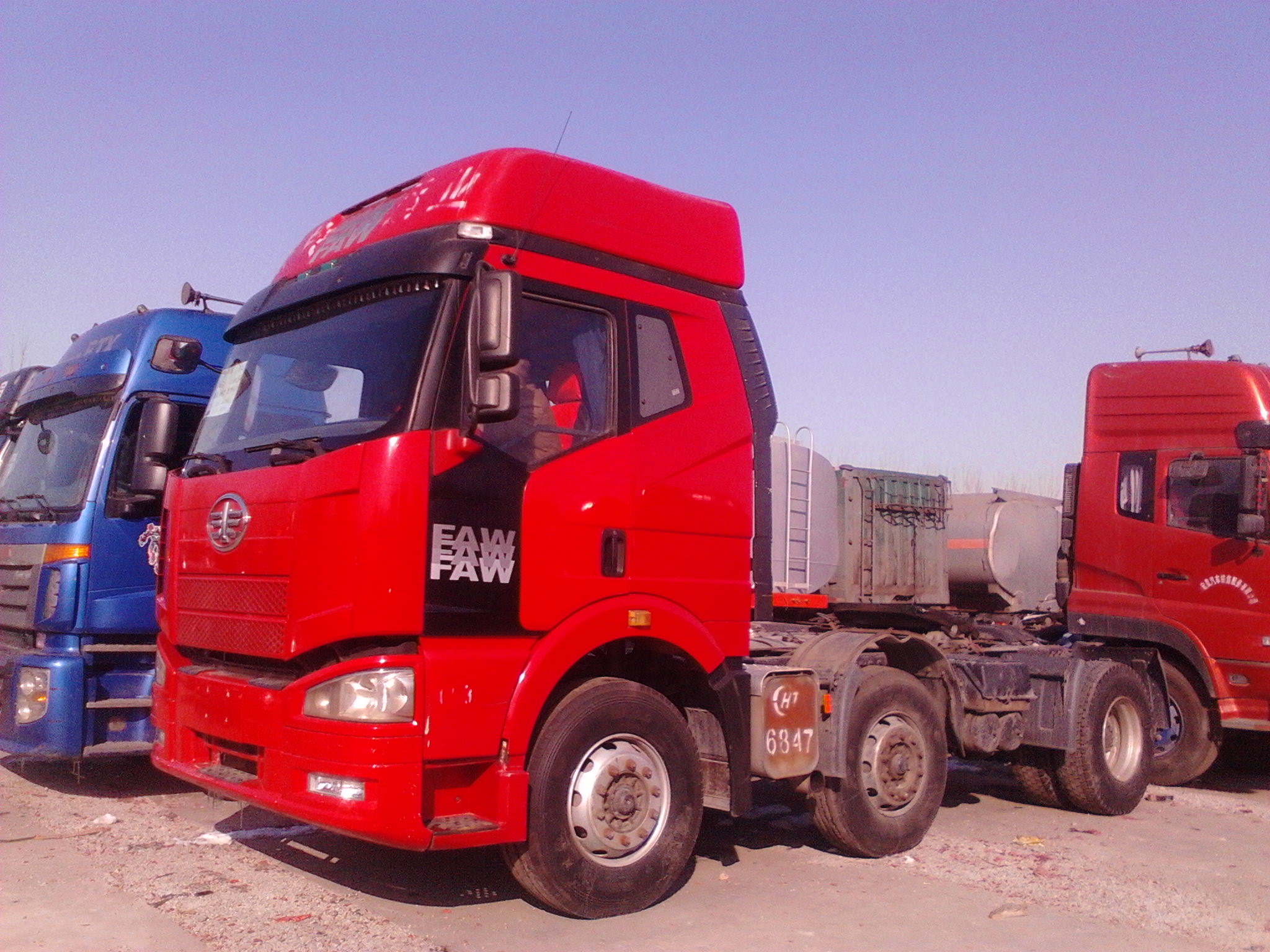 二手山东二手解放j六半挂,牵引头图片_山东济宁二手车_华夏二手车网