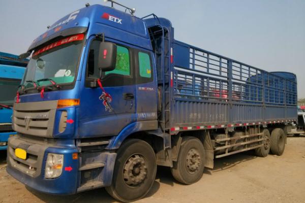 【宜春】2012年3月 欧曼前四后六货车 蓝色 手动挡