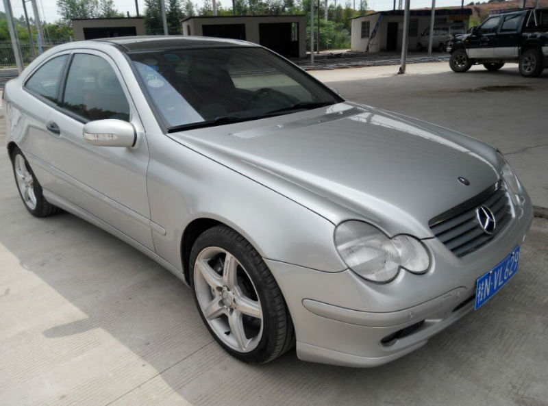 【钦州】2004年7月 奔驰 c级 c230 k coupe 2.3t sport 银灰 自动档