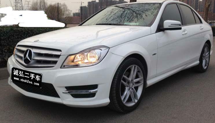 【宁波】2013年12月 奔驰 c级 c180 cgi 1.8t 经典型 白色 手自一体