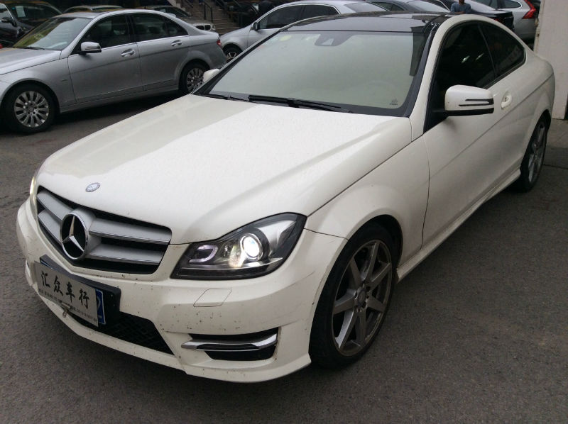 【无锡】2013年12月 奔驰 c级 c180 coupe 1.8t 白色 自动档