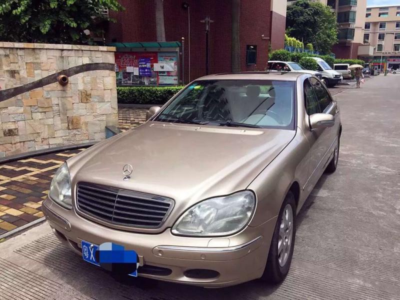 【佛山】2000年1月 奔驰 s级 s280 2.8 v6 香槟色 自动档