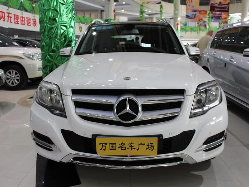 太原2014年6月奔馳30glk3004matic動感天窗型白色自動檔