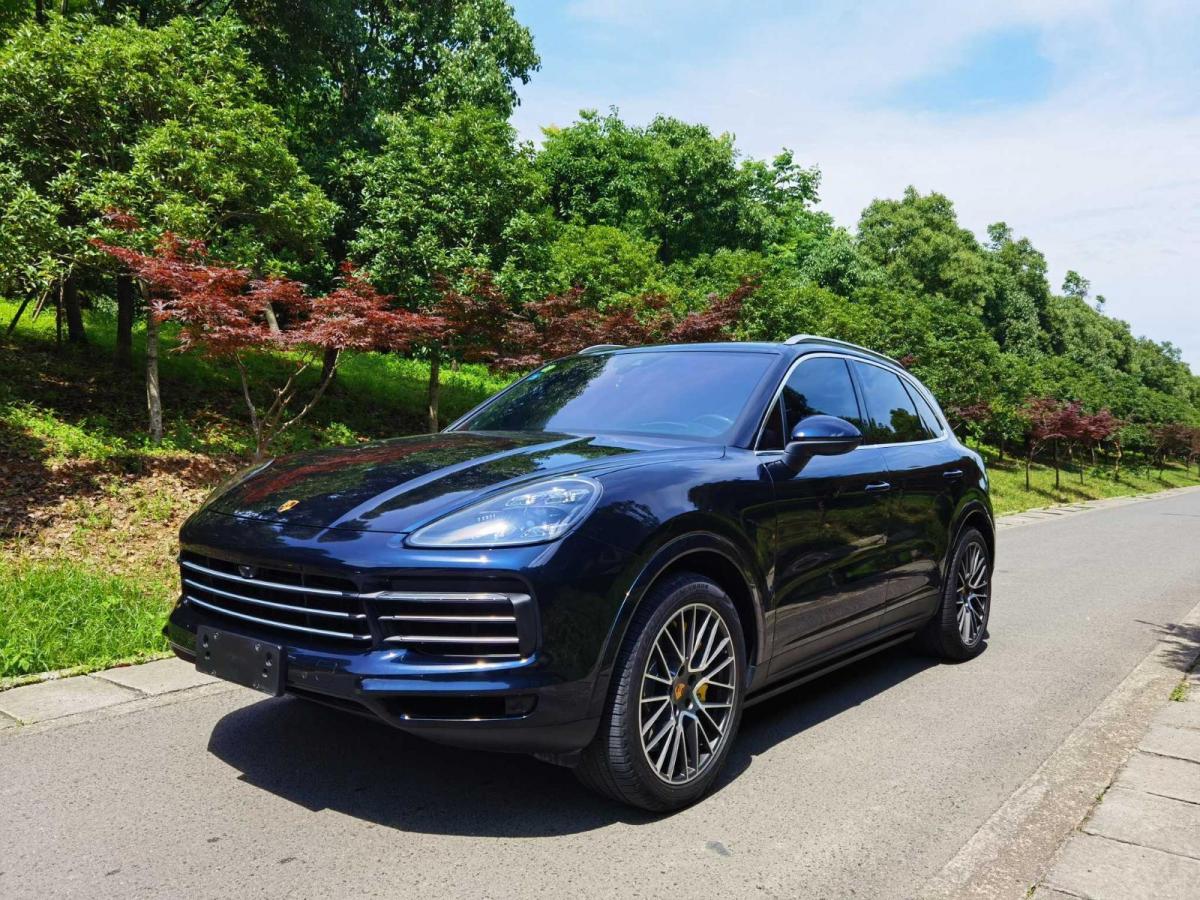 台州2020年5月保时捷cayenne2019款cayenne30t蓝色自动档