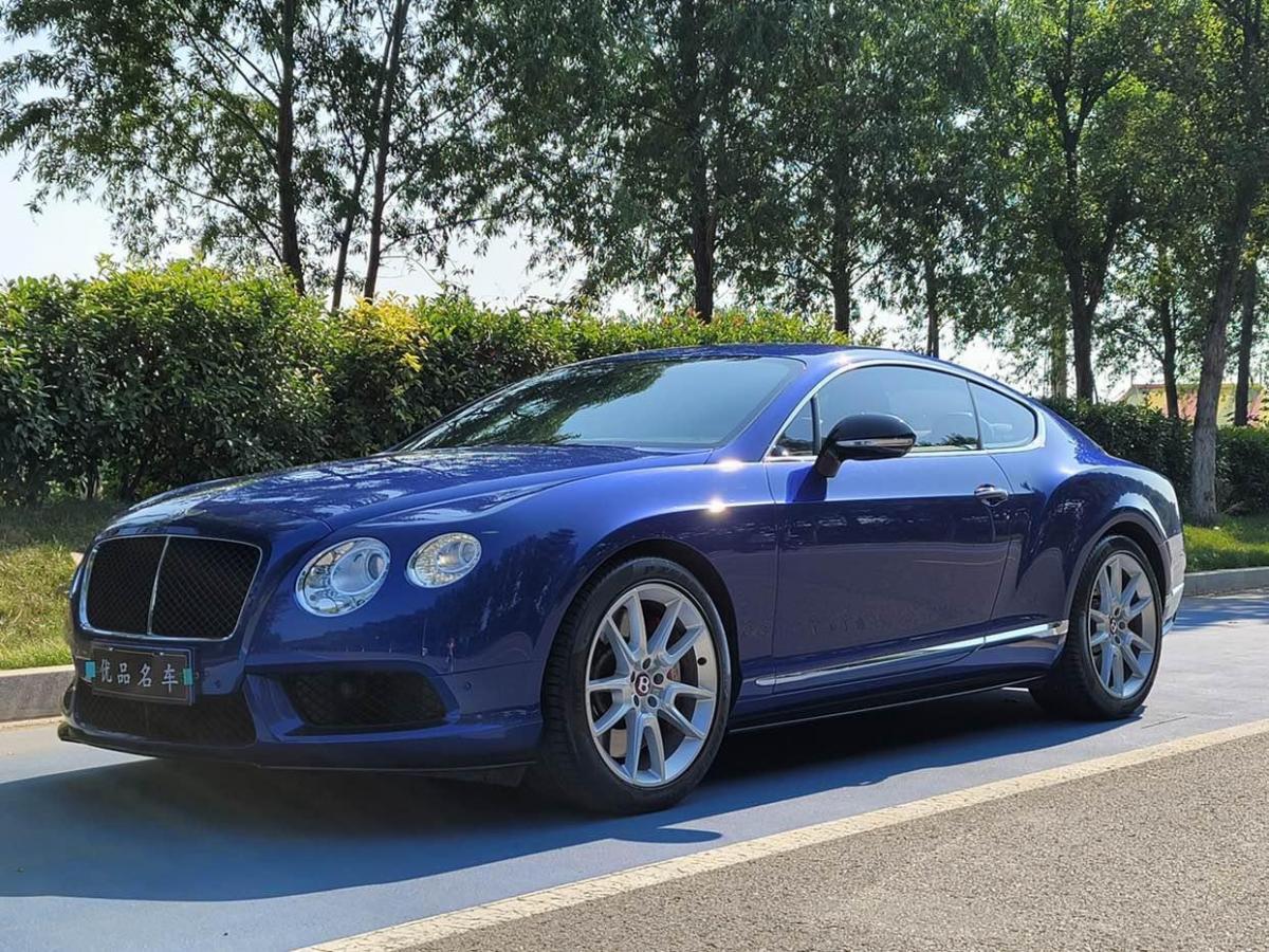 济南2015年5月宾利欧陆2015款40tgtv8s标准版蓝色手自一体