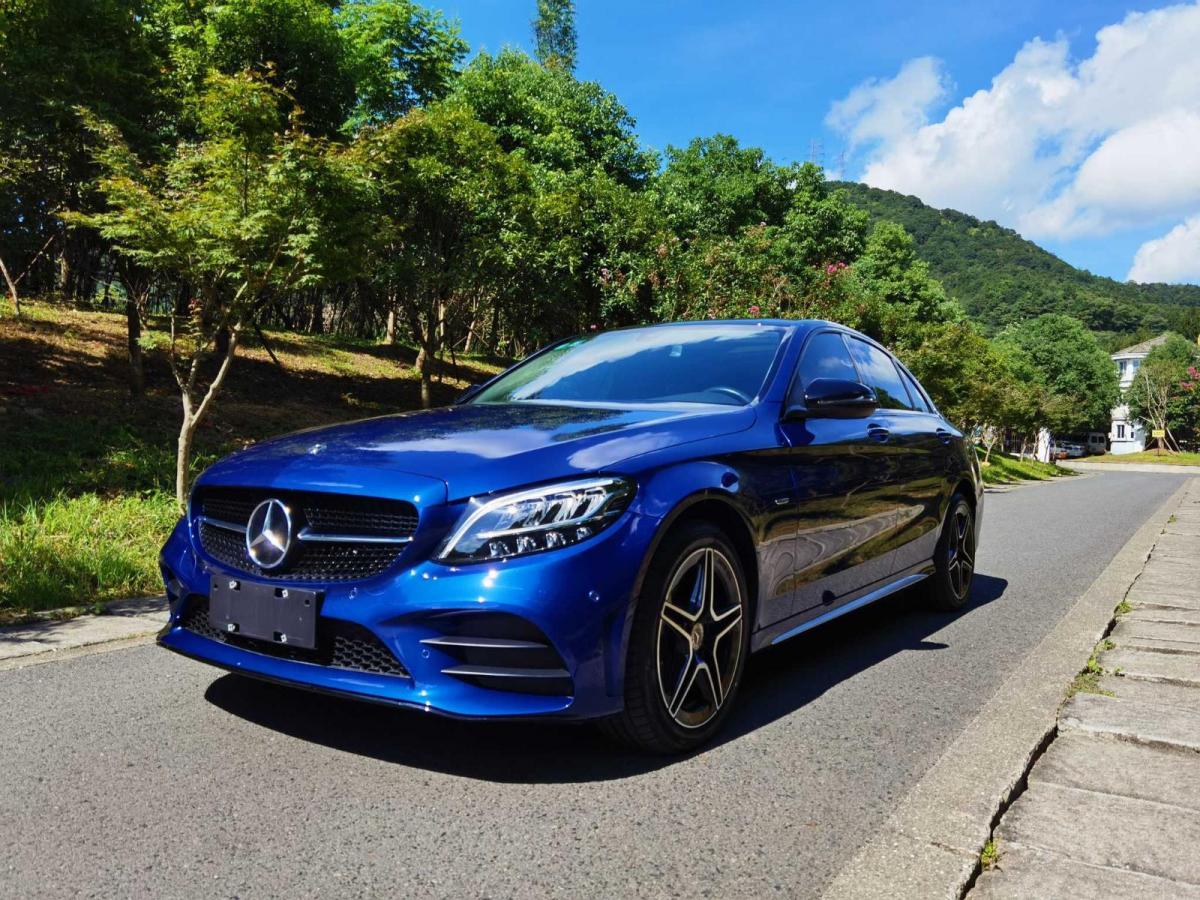 奔驰 奔驰c级 2021款 c 260 l 运动星耀臻藏版 蓝色 自动档