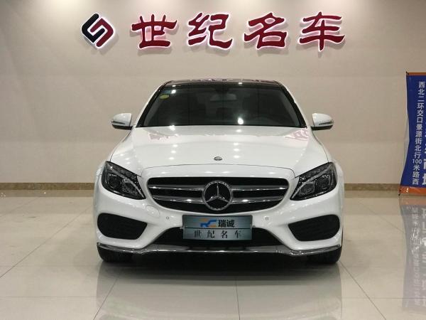 石家庄2018年6月奔驰奔驰c级2017款c20020t运动版白色手自一体