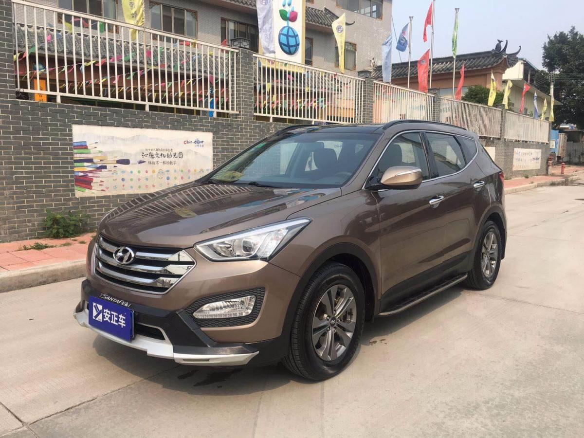 广州2015年12月现代胜达2015款新胜达20t智能型黄色自动档