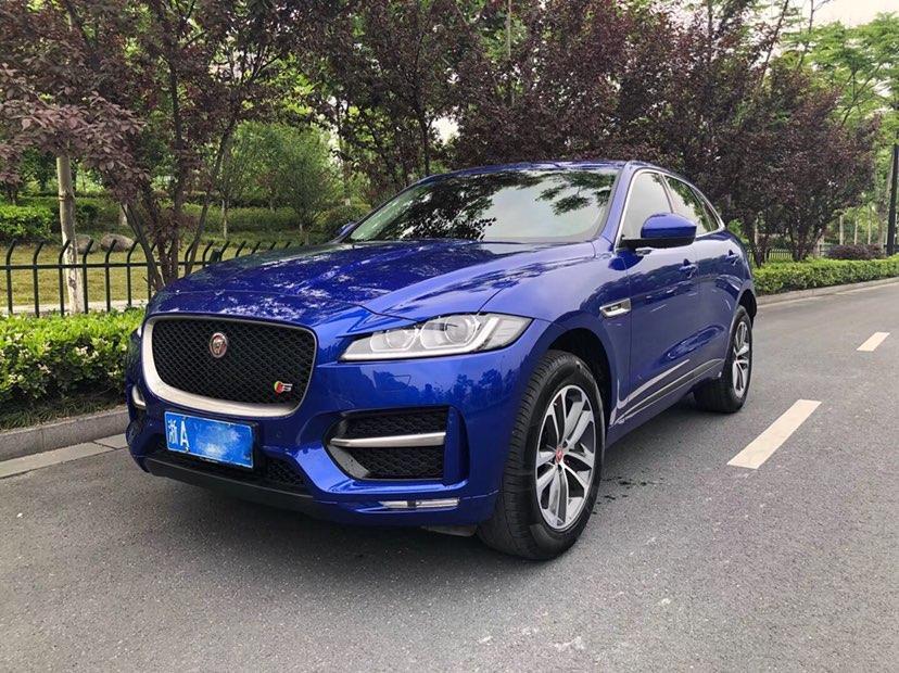 杭州2019年4月捷豹fpace2019款20t四驱rsport运动版蓝色手自一体