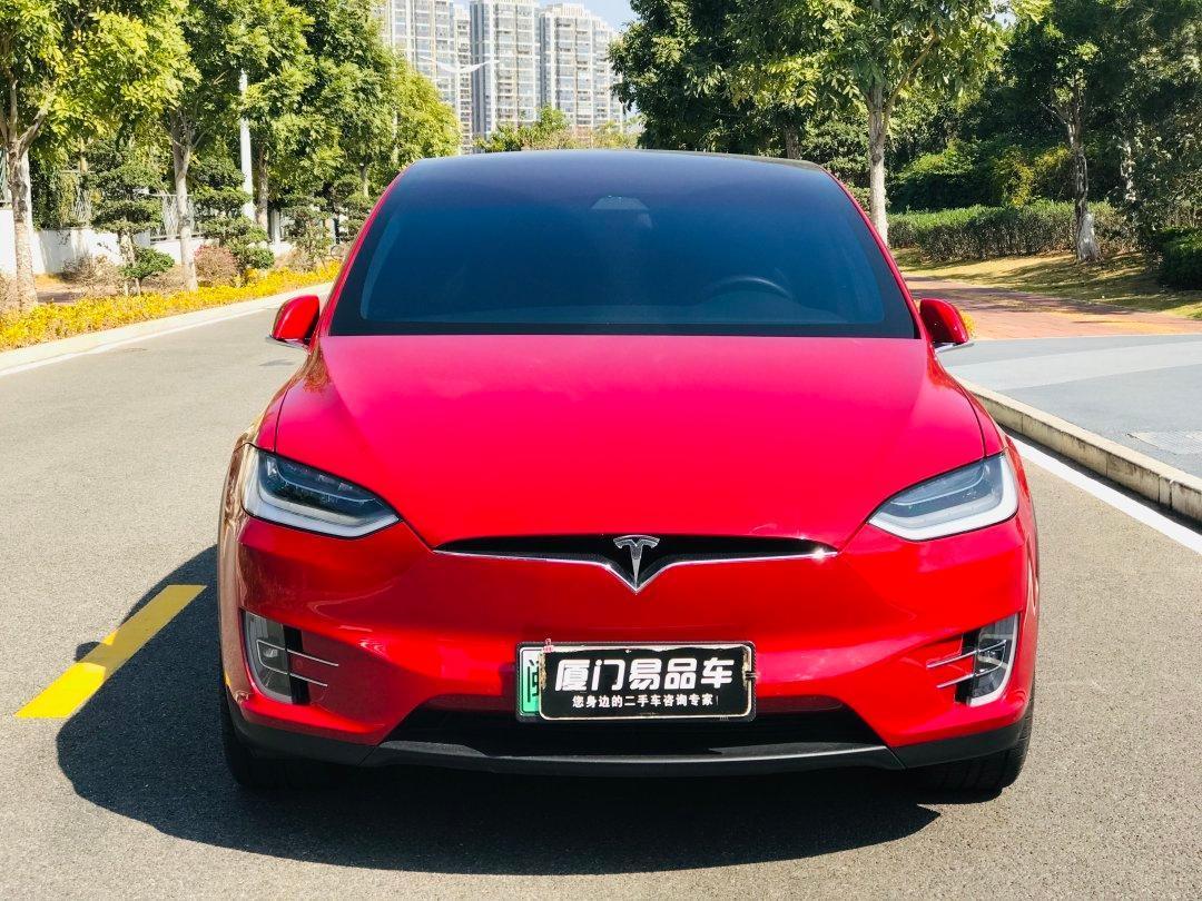 廈門2020年10月特斯拉modelx2019款長續航版紅色自動檔