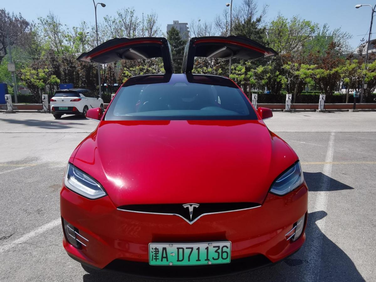 邯郸2018年8月特斯拉modelx2017款modelx100d长续航版红色自动档