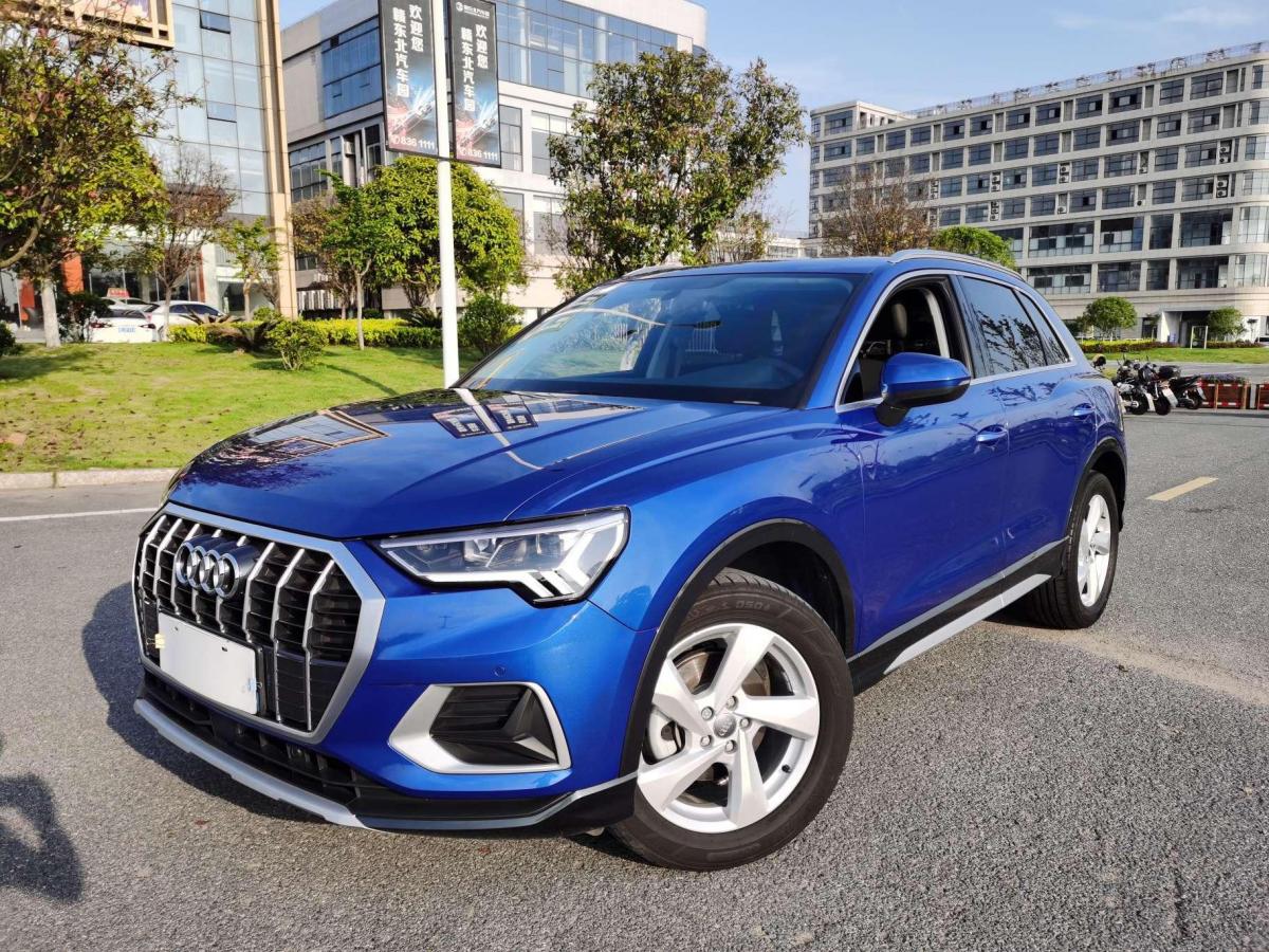 上饶2019年12月奥迪奥迪q32019款35tfsi进取致雅型蓝色自动档