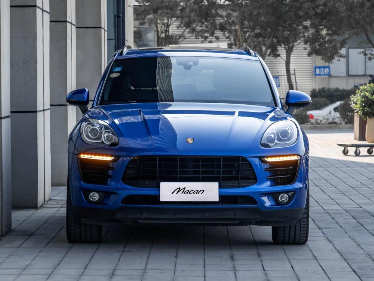 南京2018年2月保时捷macan2017款macans30t蓝色自动档