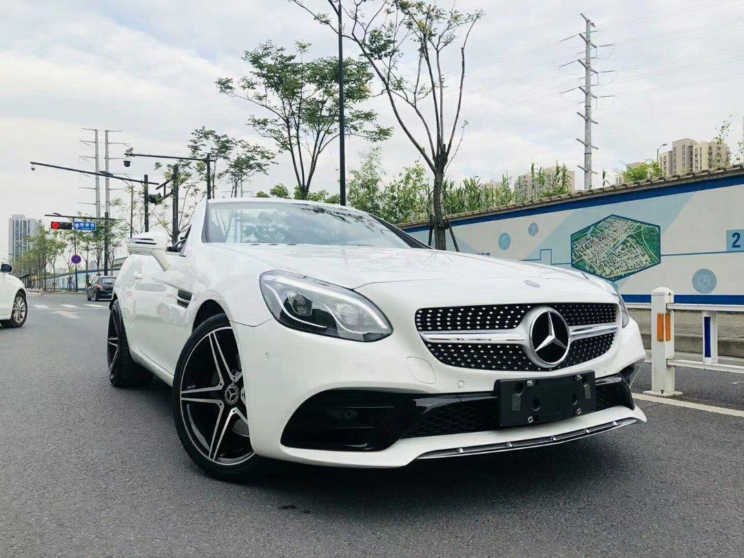 杭州2017年8月奔驰奔驰slc级2016款slc200时尚型白色自动档