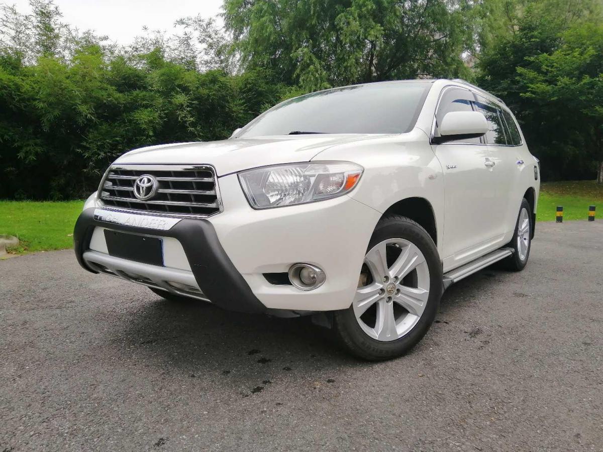 长沙2011年6月丰田汉兰达2011款27l两驱7座豪华导航版白色手自一体