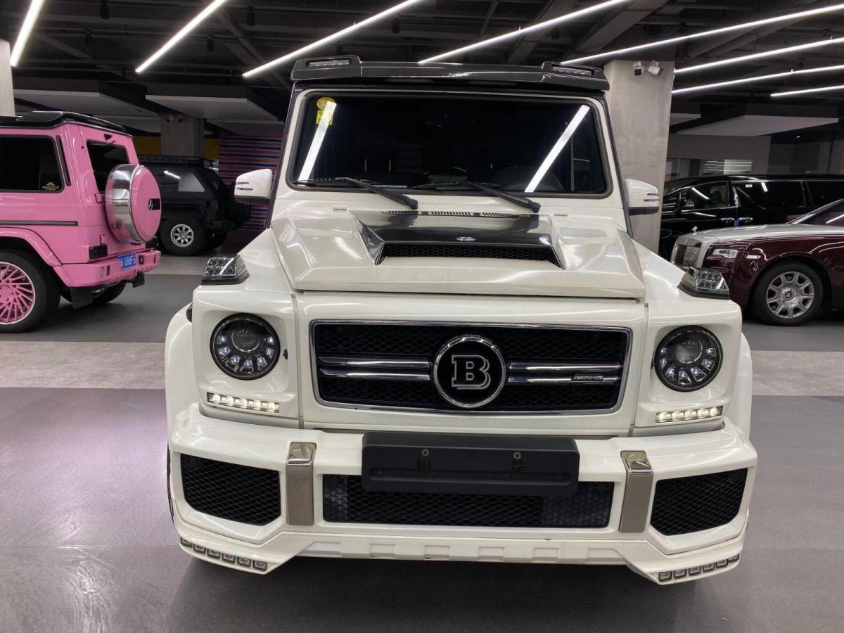 杭州2014年8月奔驰奔驰g级amg奔驰g63v8中规顶配白色手自一体