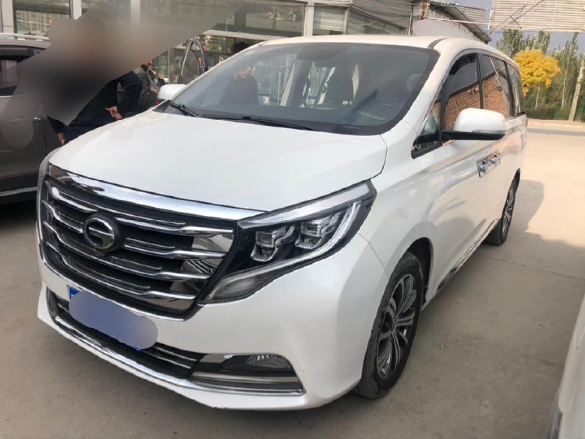 延安2018年12月广汽传祺m82018款320t尊贵版白色手自一体