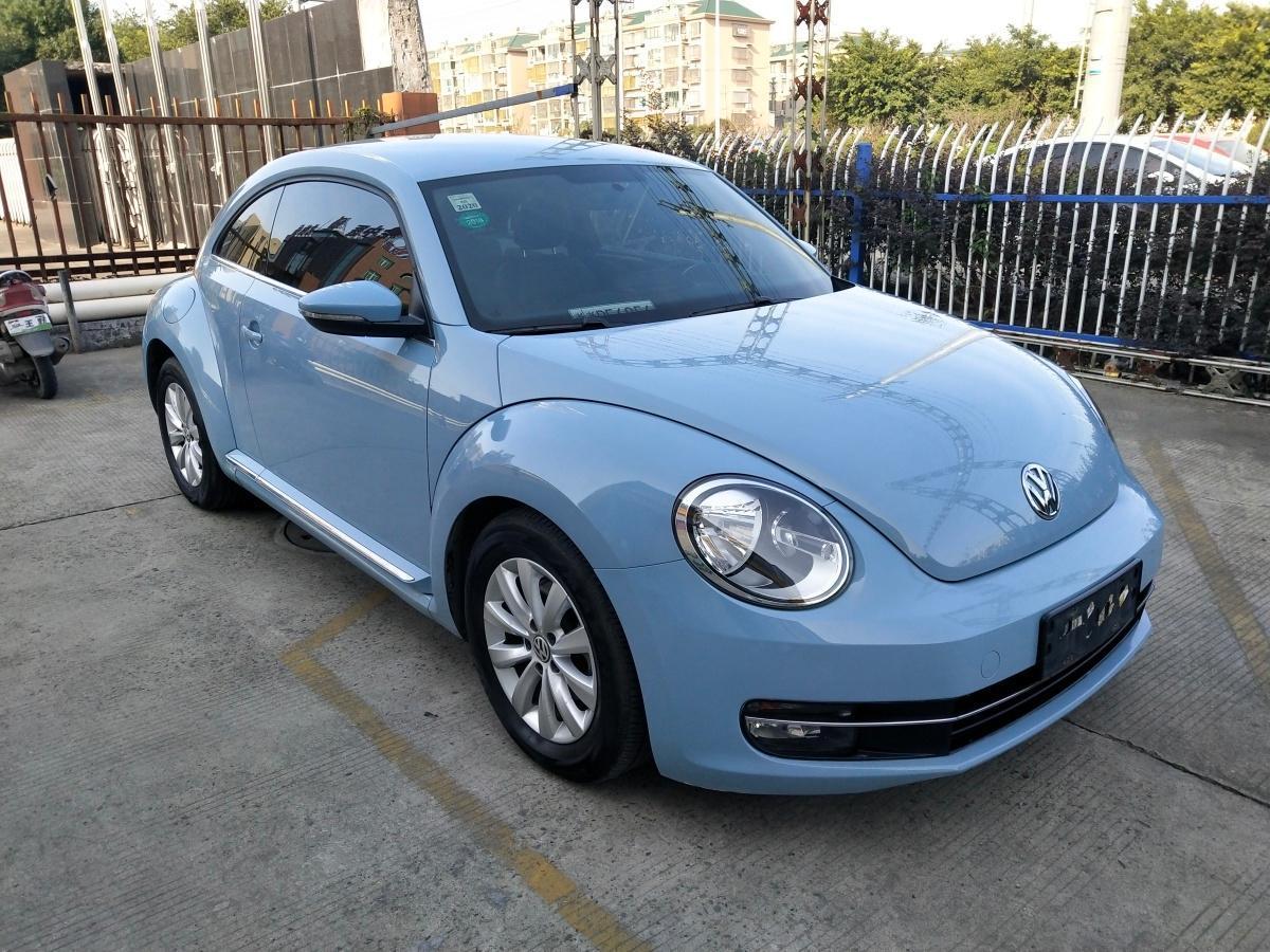 温州2014年1月大众甲壳虫2013款14tsi舒适型蓝色自动档