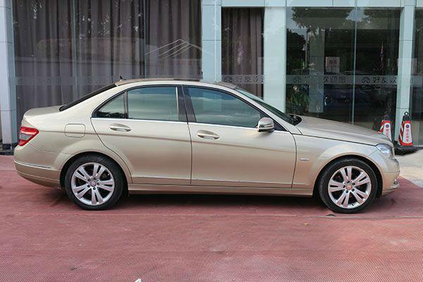 【宁波】2009年10月 奔驰 c级 c200k 1.8t 优雅型 香槟色 手自一体