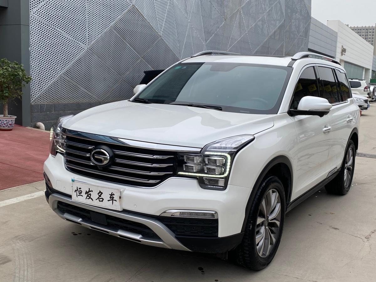 石家庄2018年2月广汽传祺gs82017款320t两驱豪华智联版白色手自一体