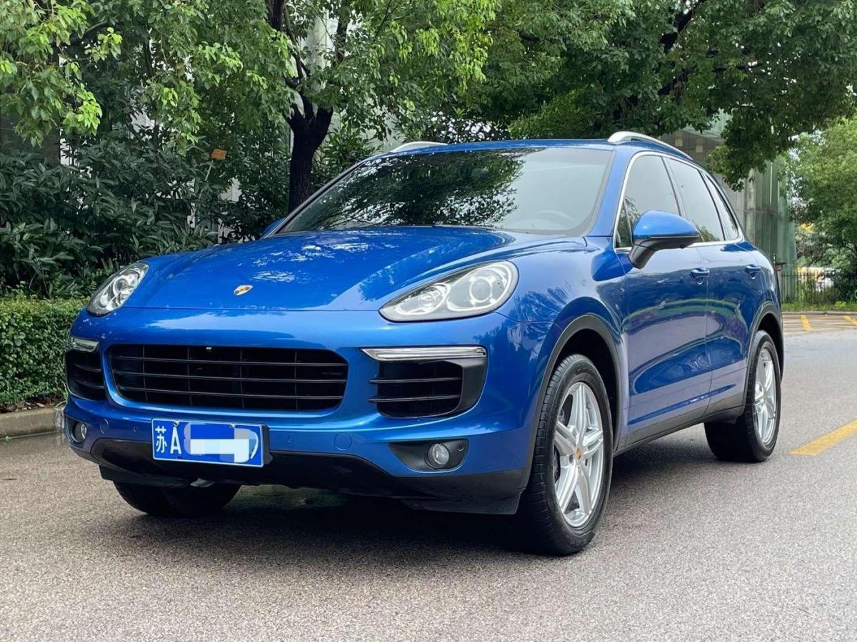 南京2018年1月保时捷cayenne2016款cayenne30t蓝色手自一体