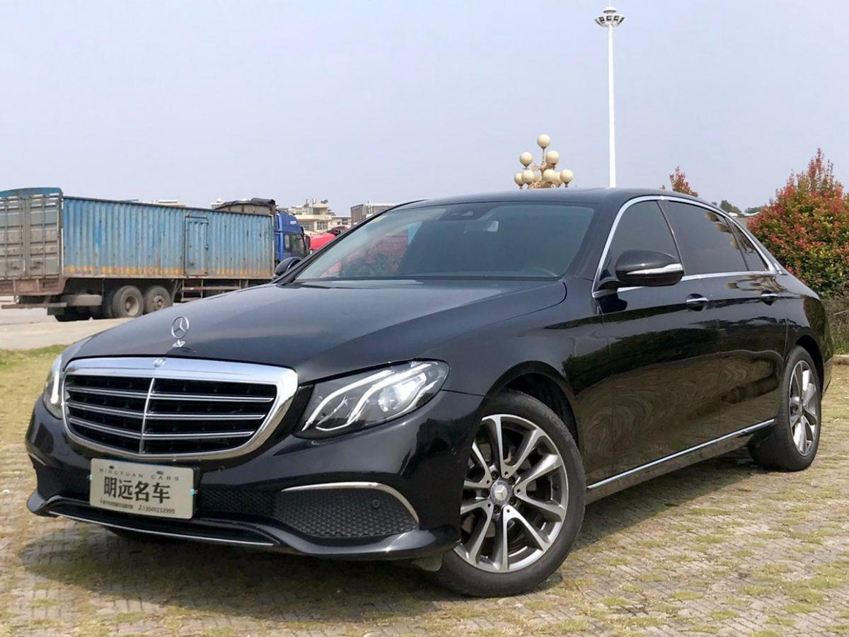 揭阳2016年11月奔驰奔驰e级2017款e200l20t4matic黑色手自一体