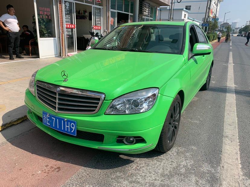 湖州2010年6月奔驰奔驰c级2010款c200cgi优雅型绿色手自一体
