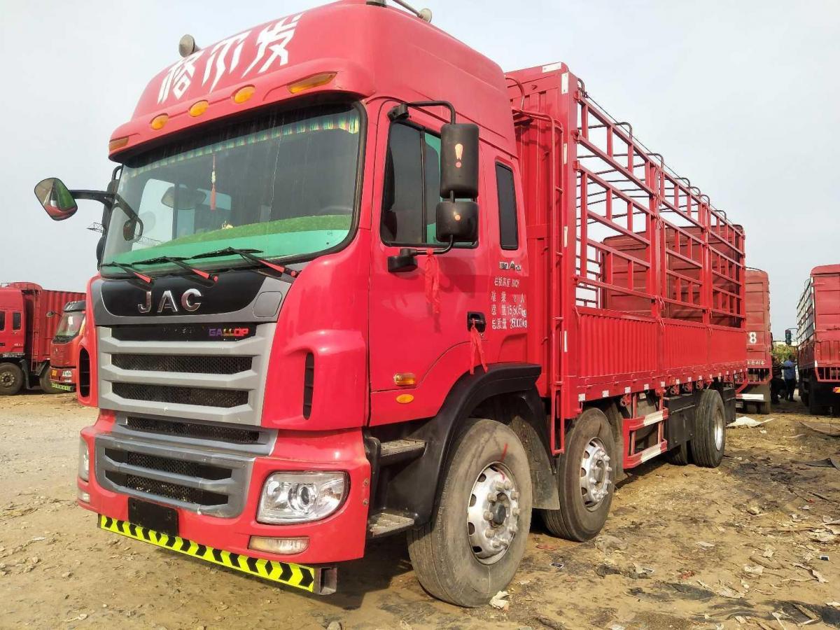 玉林2017年5月江淮格尔发前四后四货车国五排放红色手动挡