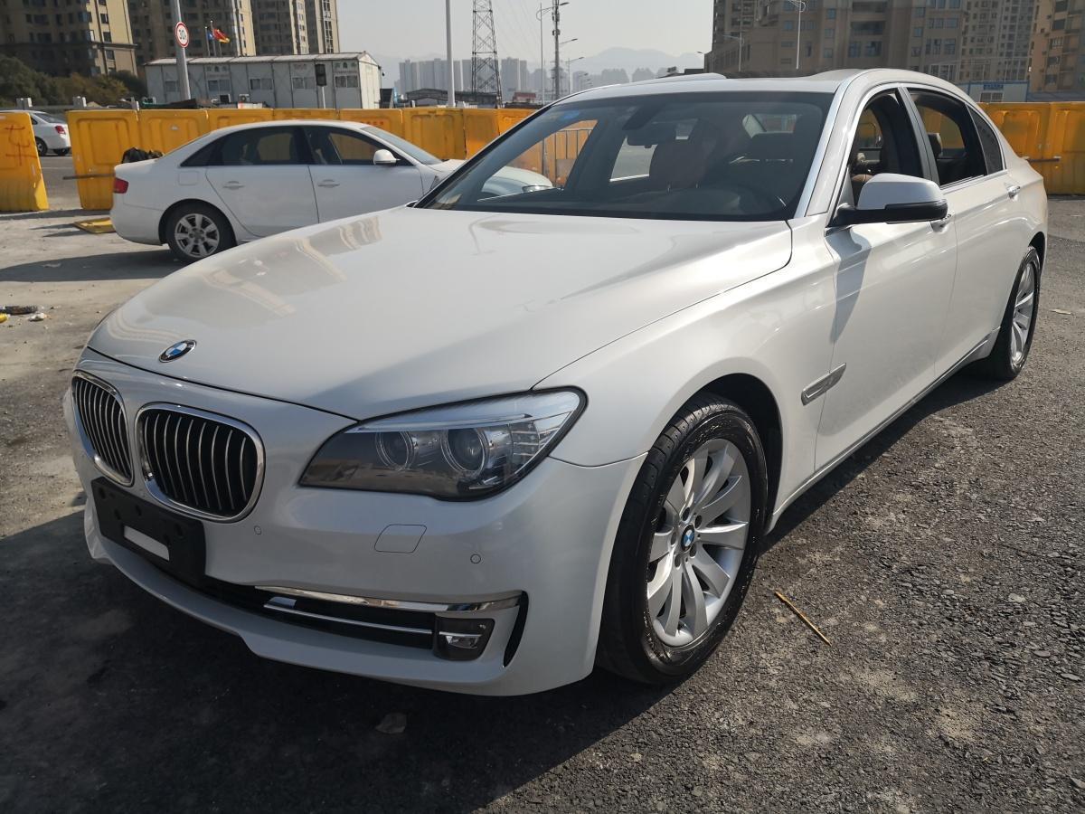温州2013年10月宝马宝马7系2013款730li领先型白色手自一体