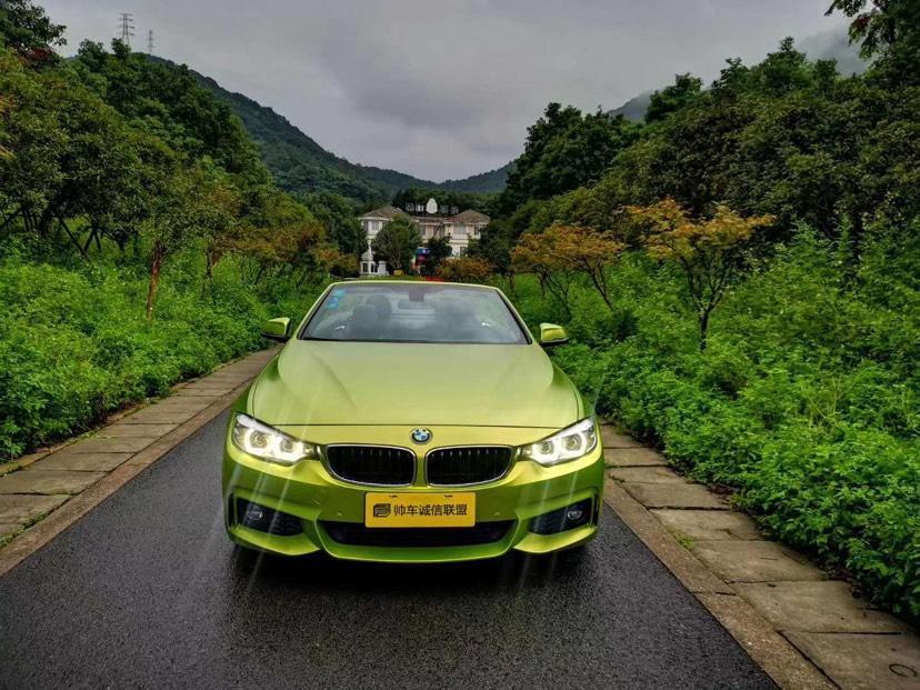 嘉兴2019年2月宝马宝马4系2019款430i敞篷m运动曜夜版绿色手自一体