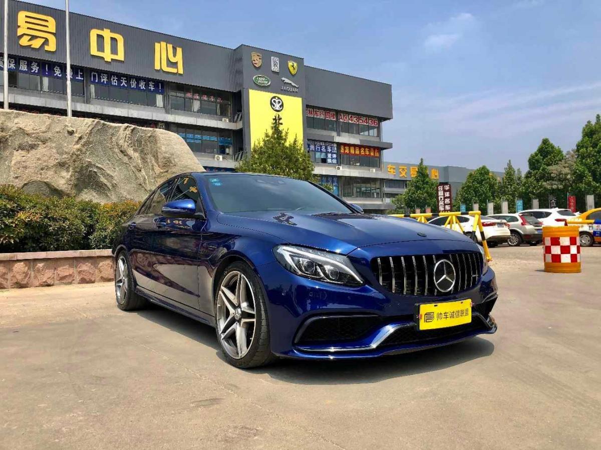 【济南】2019年12月 奔驰 奔驰c级amg 2017款 amg c 63 蓝色 手自一体