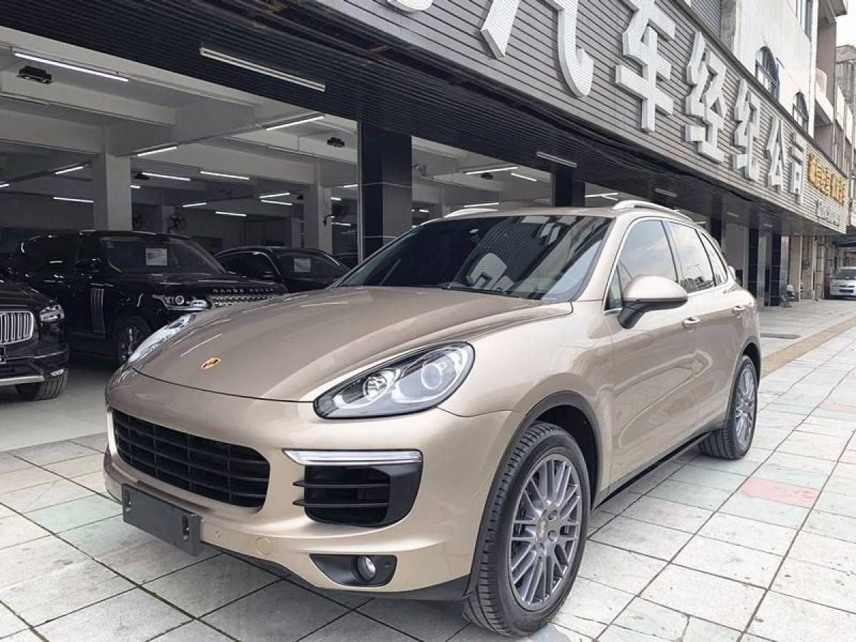东莞2017年6月保时捷cayenne2016款cayenne30t香槟色手自一体