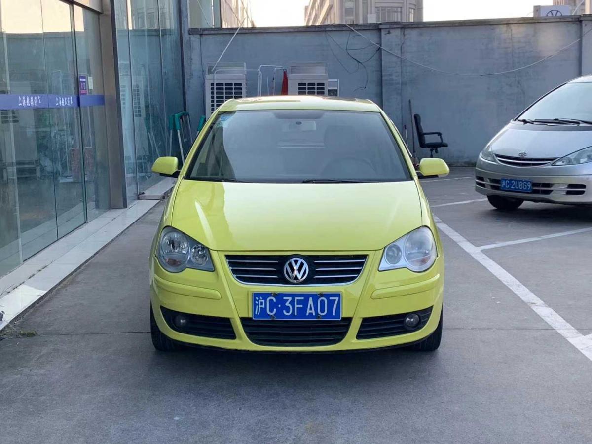 上海2008年6月大众polo2008款劲情16at黄色手自一体