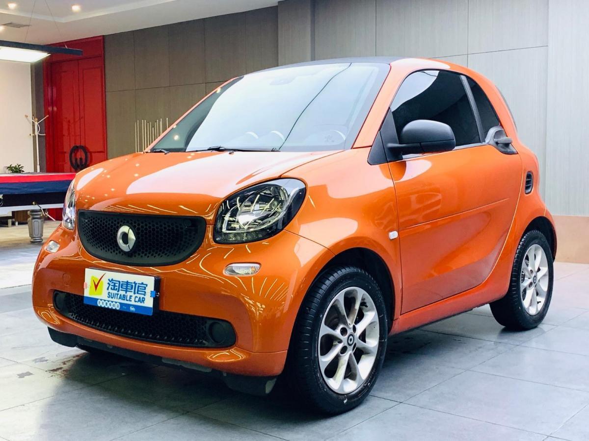 长春2018年1月smartfortwo2018款10l52千瓦硬顶灵动版橙色自动档