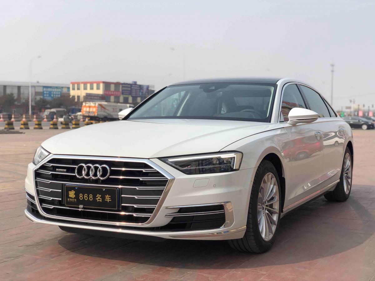 唐山2018年12月奥迪奥迪a82018款l30t投放版尊享型白色自动档