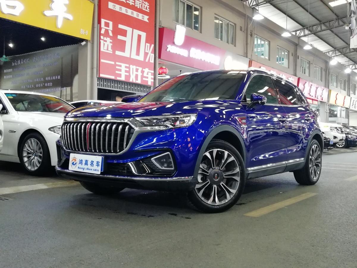 广州2019年7月红旗红旗hs52019款20t智联旗享四驱版蓝色手自一体