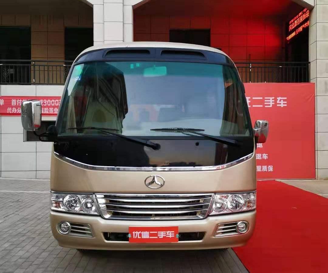 邢台2018年12月江铃晶马福尊18座香槟色手动挡